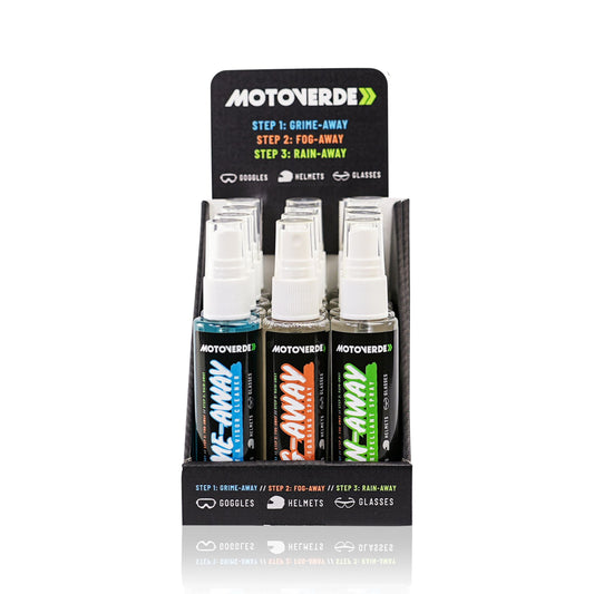 Grime-Away, Fog-Away & Rain-Away Set - 12 x 75ml